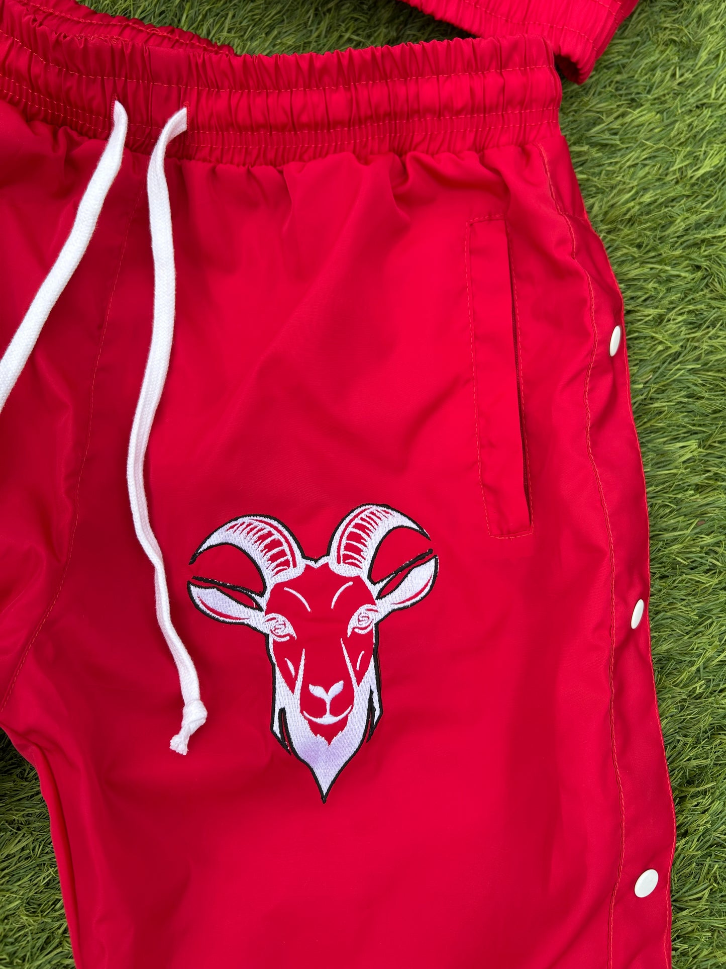 “Finesse The World” Red Windbreaker Set