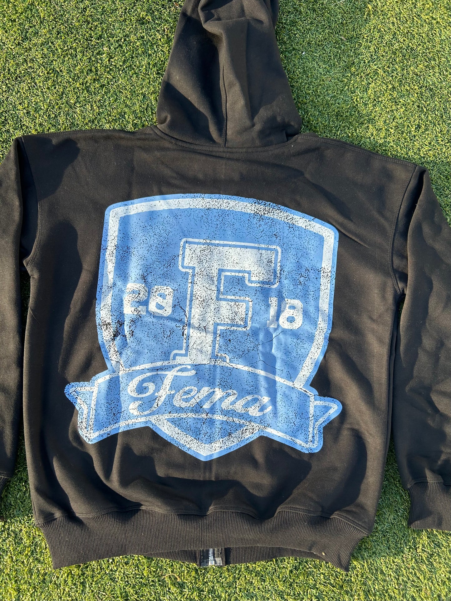 FEMA Trophies Zip Up (Black/Powder Blue)