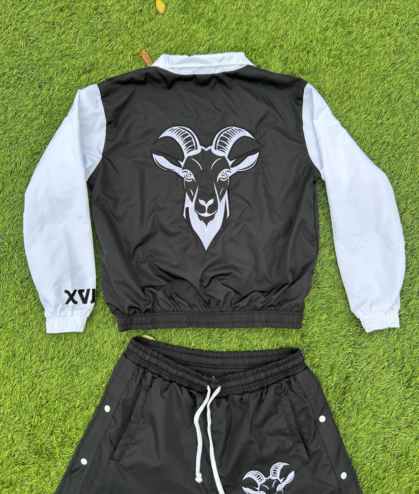 “Finesse The World” black Windbreaker Set