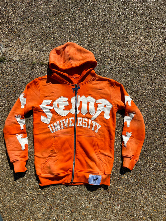 Finesse University “Orange” Zip-Up