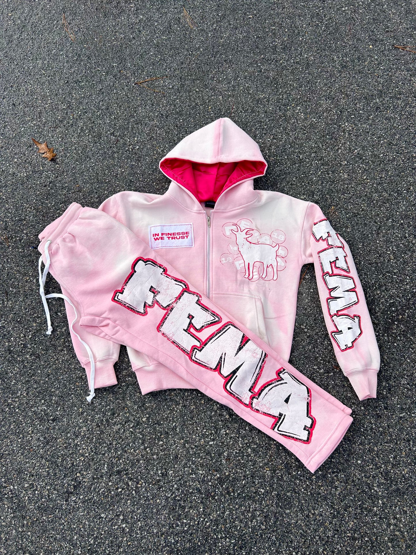 FEMA "In Finesse We Trust" Pink Set