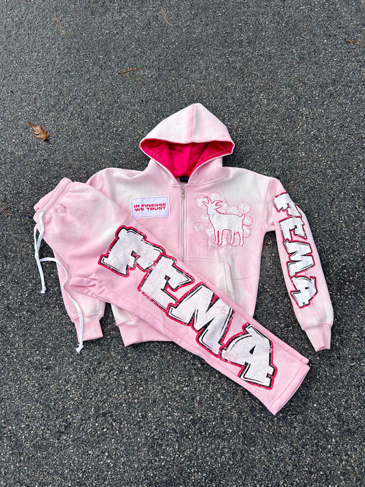 FEMA "In Finesse We Trust" Pink Set