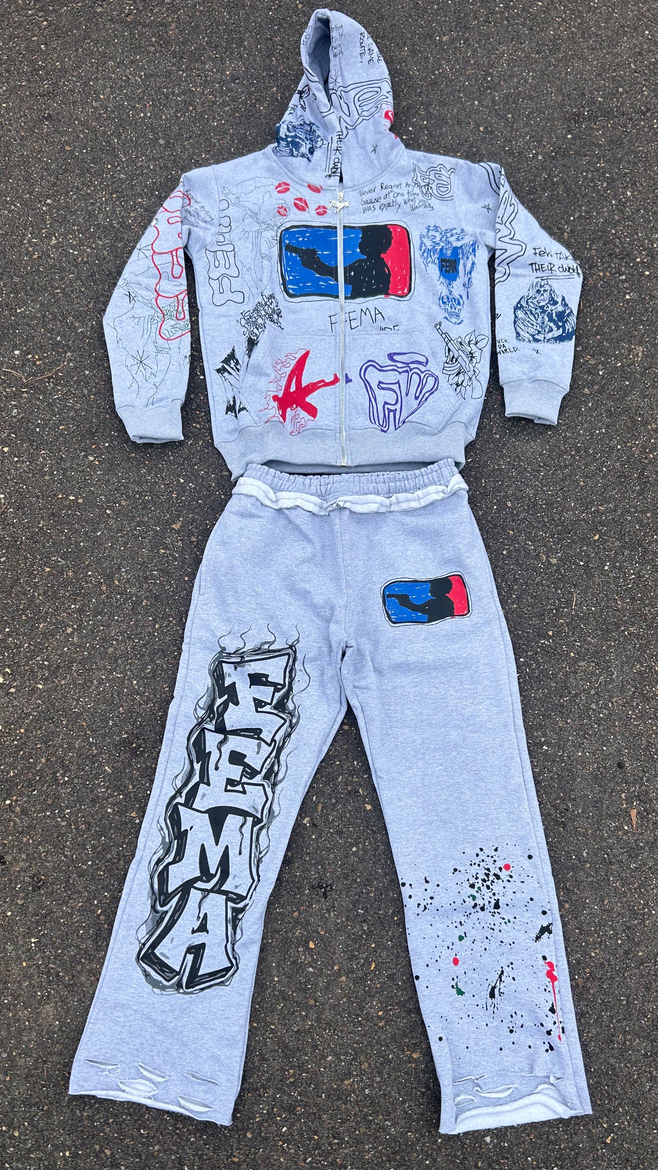 FEMA Graffiti Set Grey