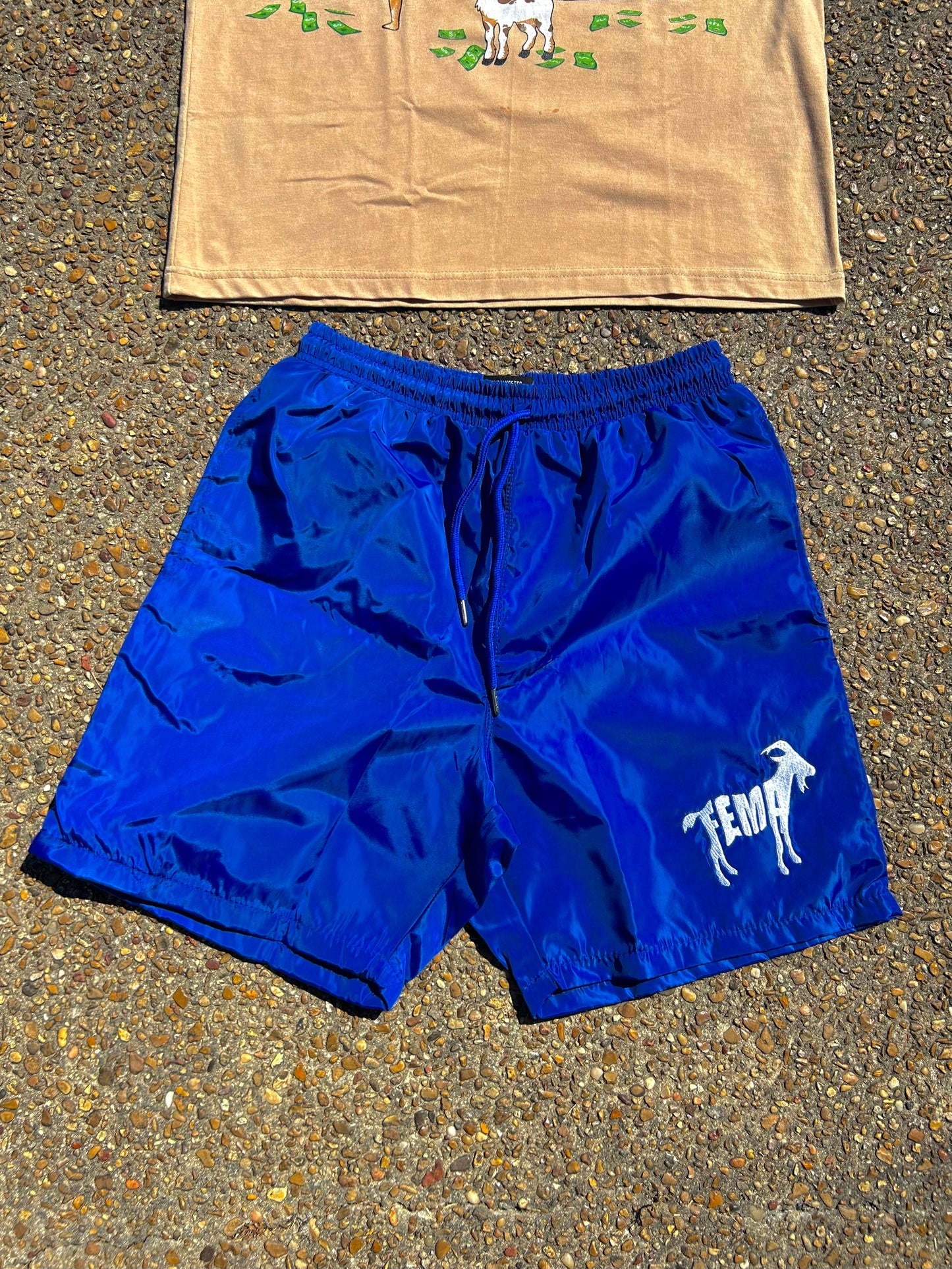 Pretty Girl Love Finessers Set (Tan/Blue)