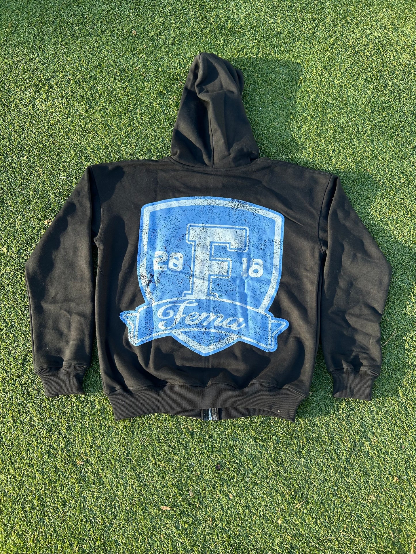 FEMA Trophies Zip Up (Black/Powder Blue)