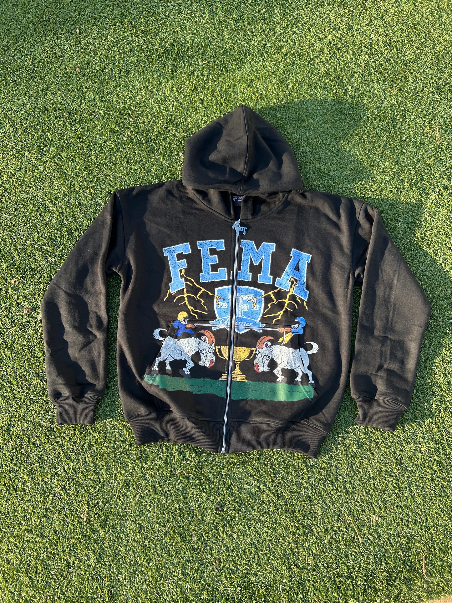 FEMA Trophies Zip Up (Black/Powder Blue)