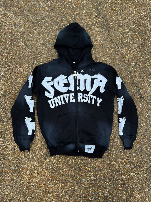 Finesse University “Black” Zip-Up