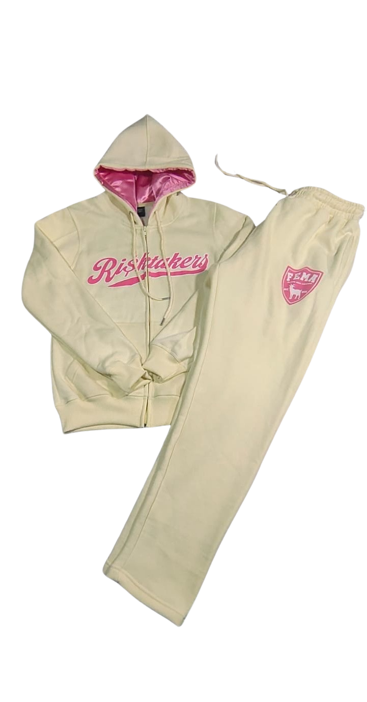 RI$KTAKER Set (Cream/Pink)